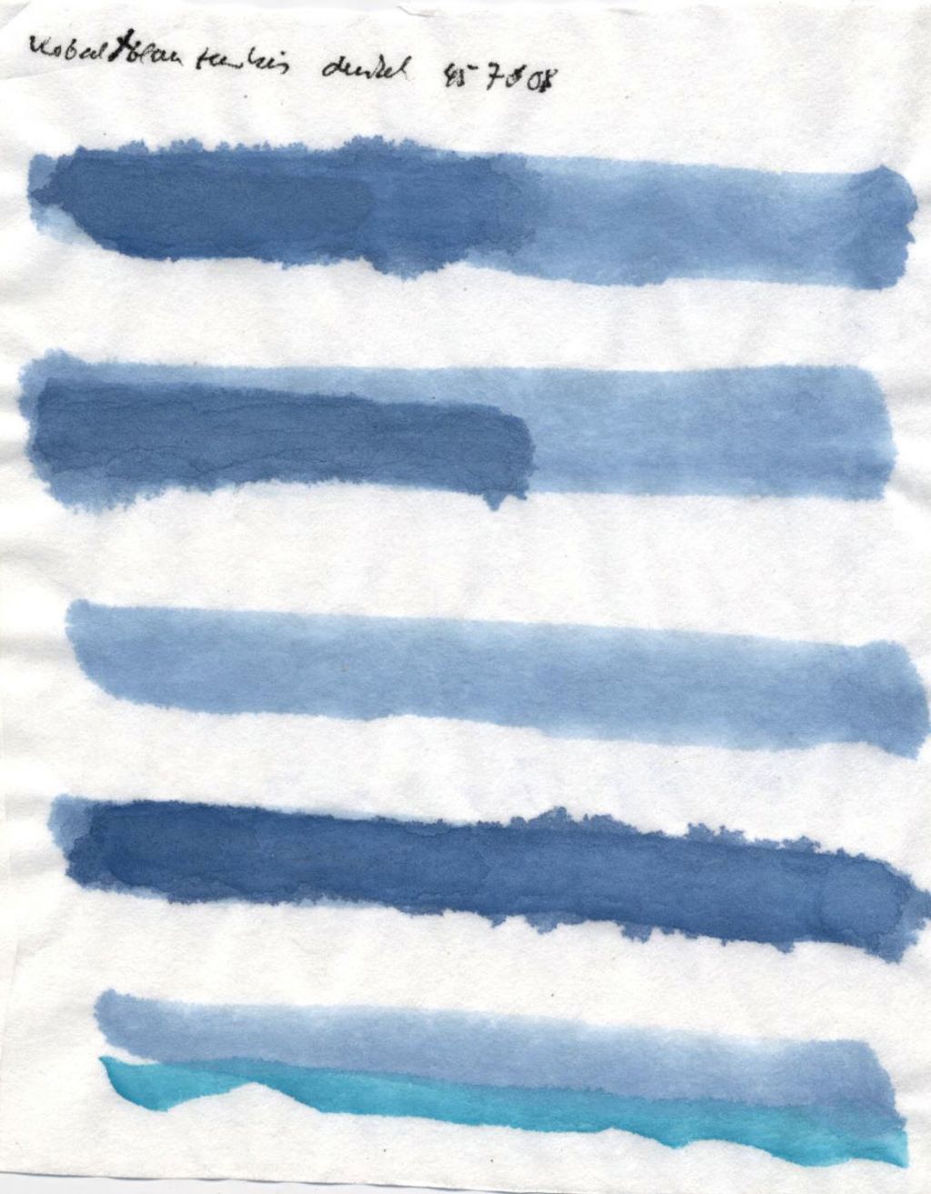 Kremer akvarel - kobaltově modrá tyrkysová tmavá (plast, 3 x 1,8 x 1 cm)